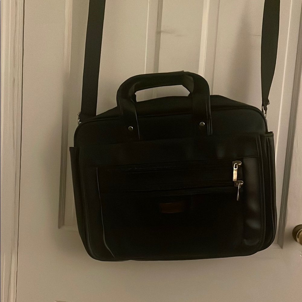 Black Leather Men's Bag